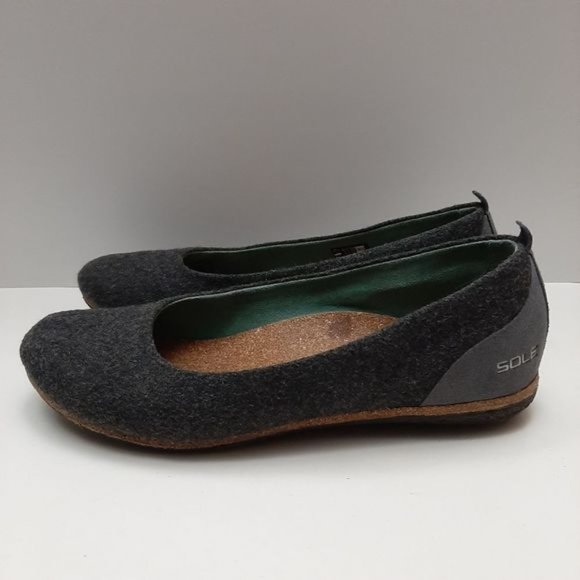 SOLE X RECORK Grace Carbon Neutral Slip-On Comfort Flat Shoes Grey Sz 6.5 - Picture 9 of 14